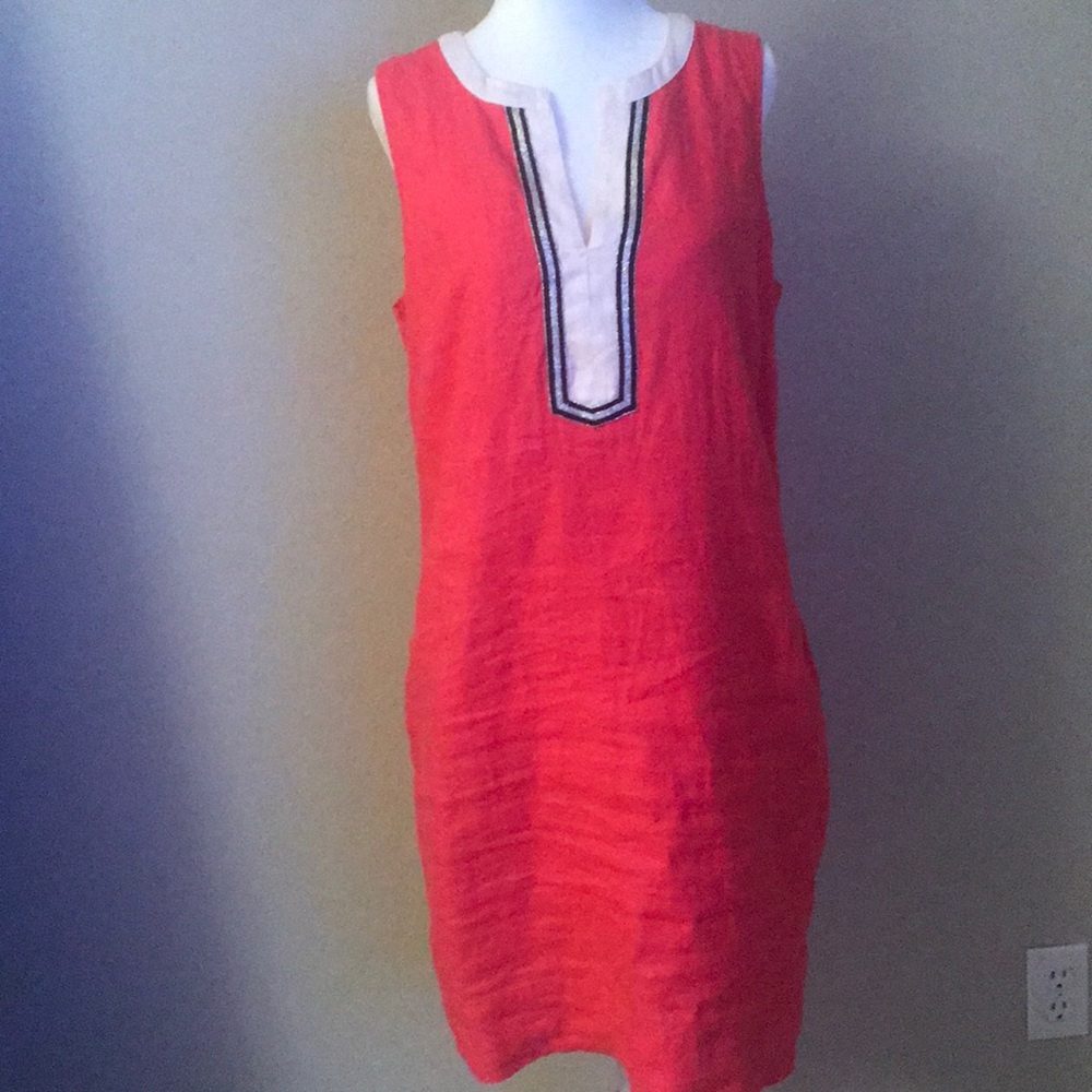 Tommy Bahama sleeveless lined pink beach dress S/P